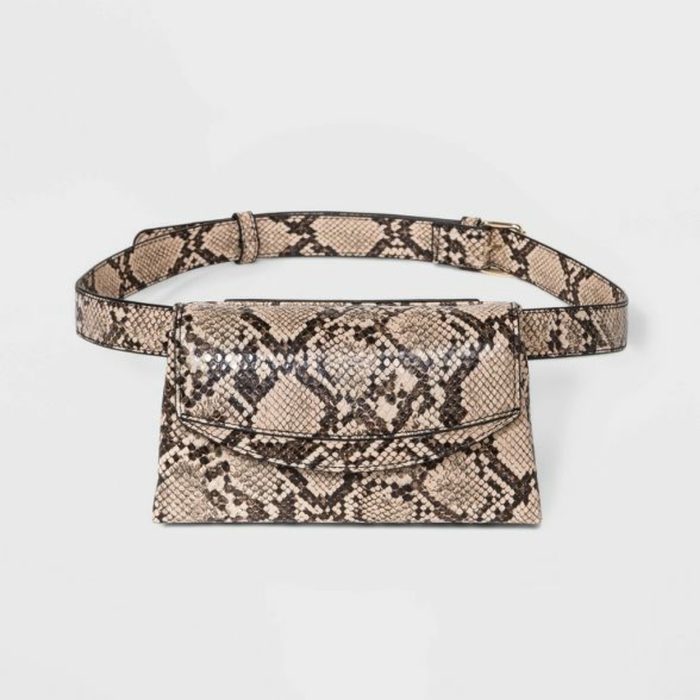 Snakeprint Belt Bag NWOT